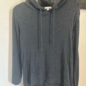 Gap light weight hoodie with front pouch dark gray size medium